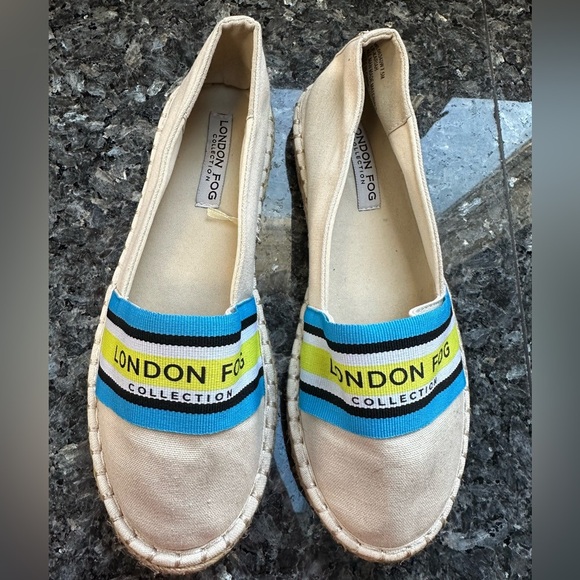 London Fog Collection Kariah Logo Slip On Espadrille Shoes Women’s Size 7.5 - Picture 10 of 10